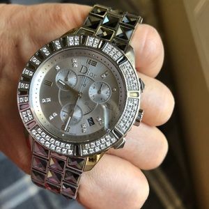🛍SOLD🛍Dior Diamond Chronograph Watch 38mm